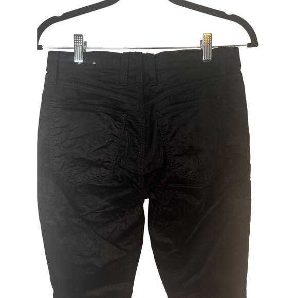 2/$30 MCGUIRE Denim 26 Womens Mid Rise Stretch Skinny Velvet Pants Black - Picture 16 of 16